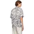 Fendi White Joshua Vides Edition Silk Short Sleeve Shirt