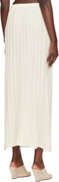 Lauren Manoogian Off-White Plisse Maxi Skirt