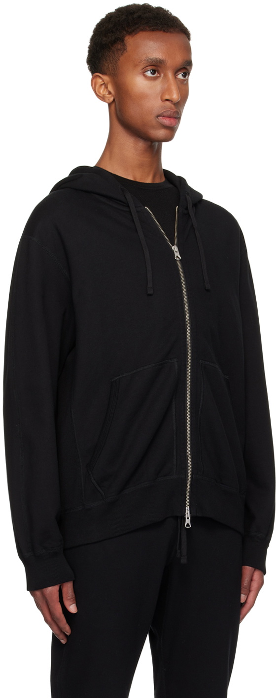 Reigning Champ Black Midweight Terry Standard Zip Hoodie
