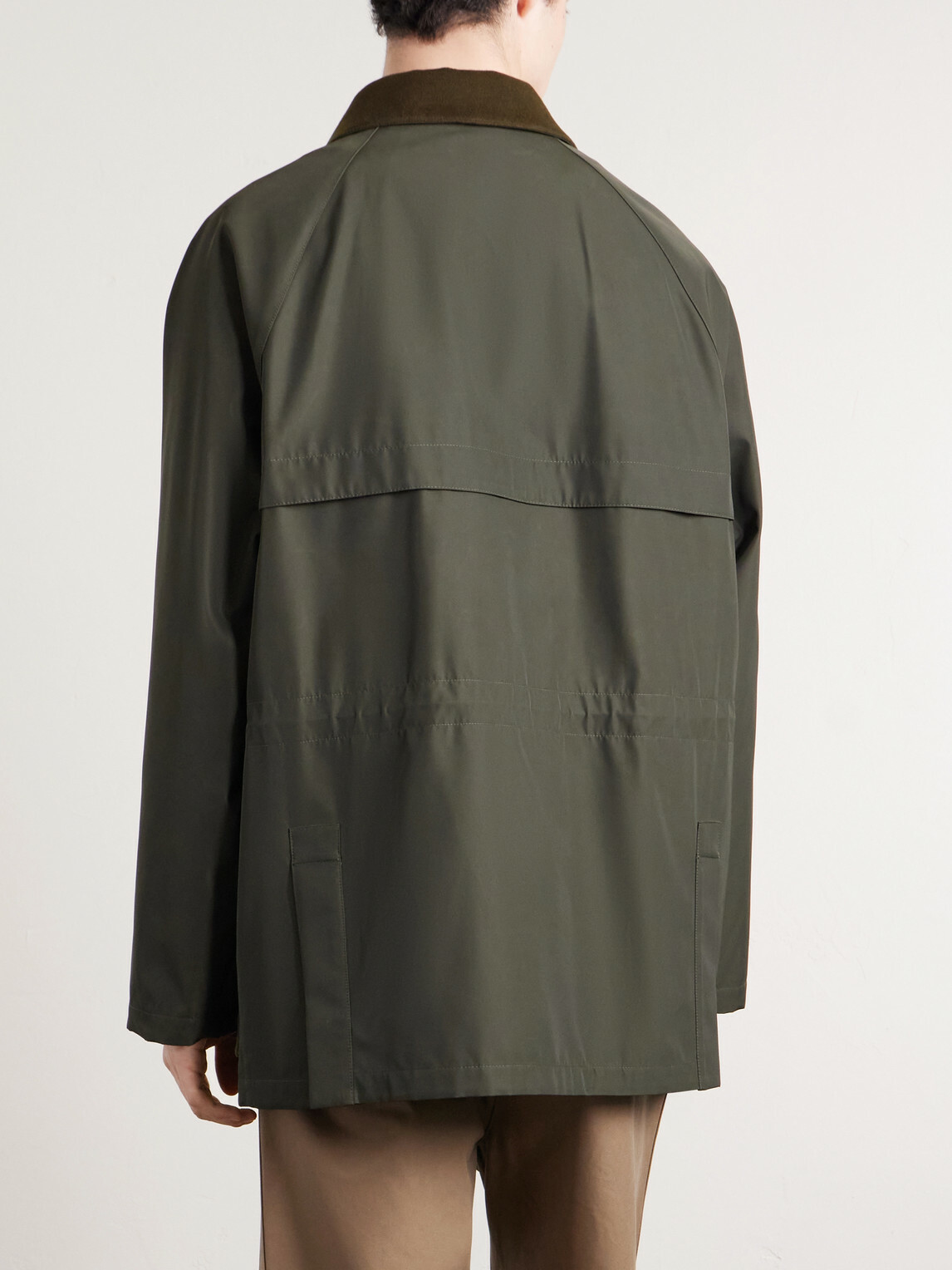 Loro Piana - Horsey Leather-Trimmed Storm System® Tech-Shell Field Jacket - Green