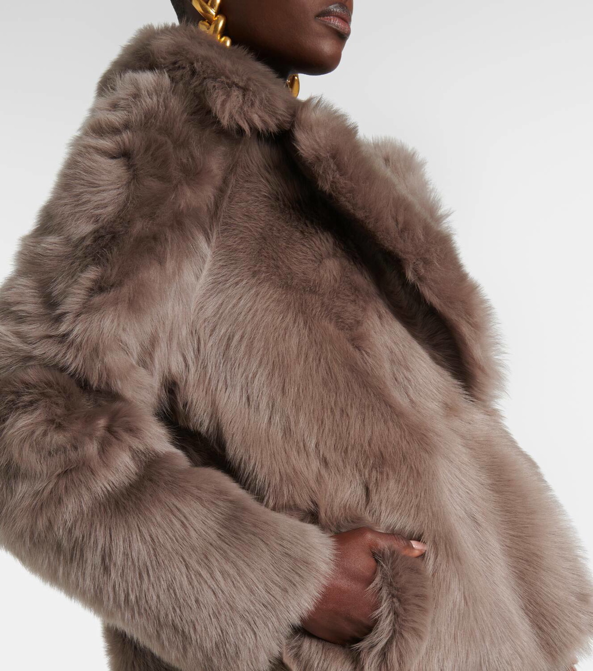 Blancha Leather-lined shearling jacket Blancha