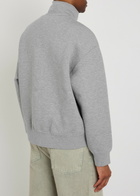 Carhartt Wip Alda Logo-embroidery Cotton-blend Sweatshirt Grey