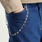 TwoJeys Men's Stars Pant Chain in Silver 