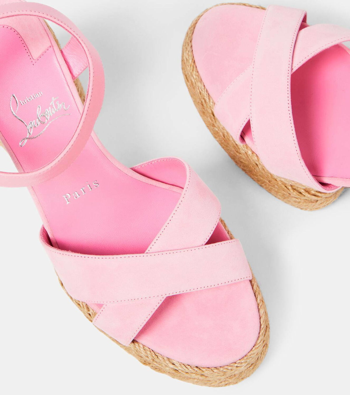 Christian Louboutin Calakala 70 suede espadrille sandals
