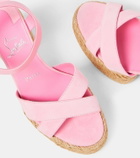 Christian Louboutin Calakala 70 suede espadrille sandals