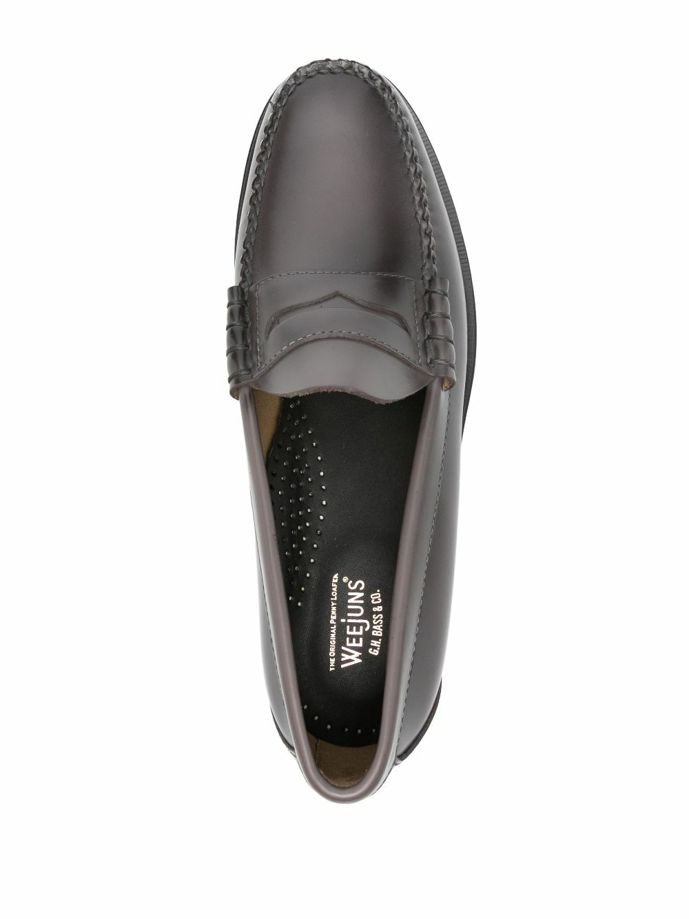 G.H. Bass & Co. Grey Weejuns Leather Penny Loafers G.H. Bass  display picture 1