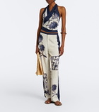 SIR Phillipa floral wide-leg pants