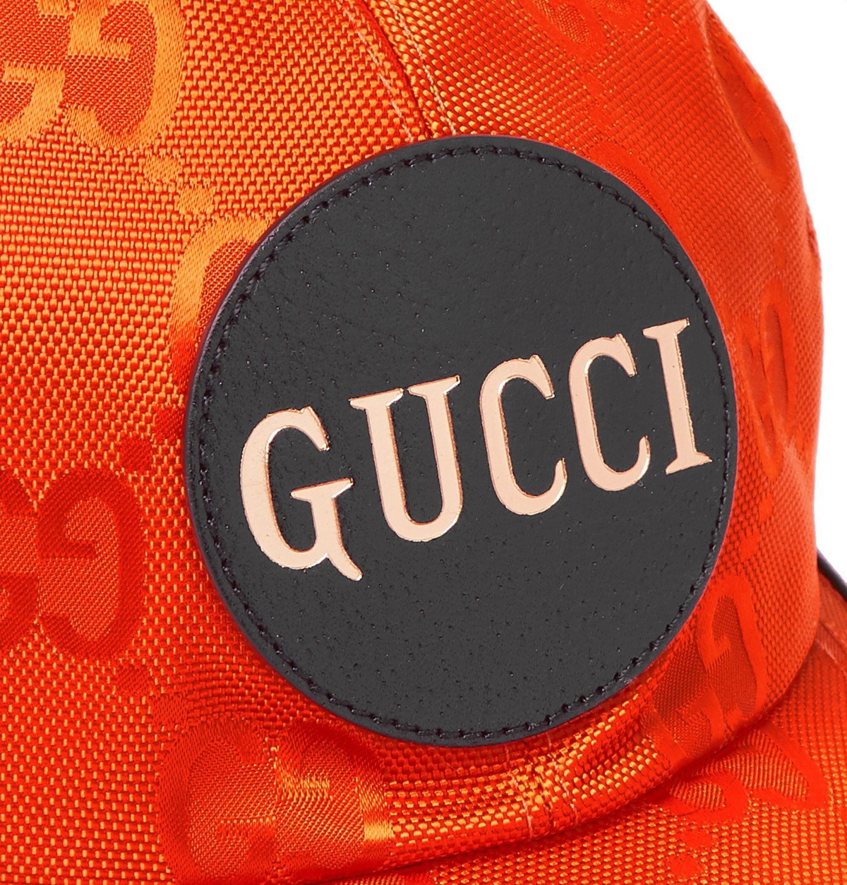 Gucci - Logo-Appliquéd Leather-Trimmed ECONYL Baseball Cap - Orange Gucci