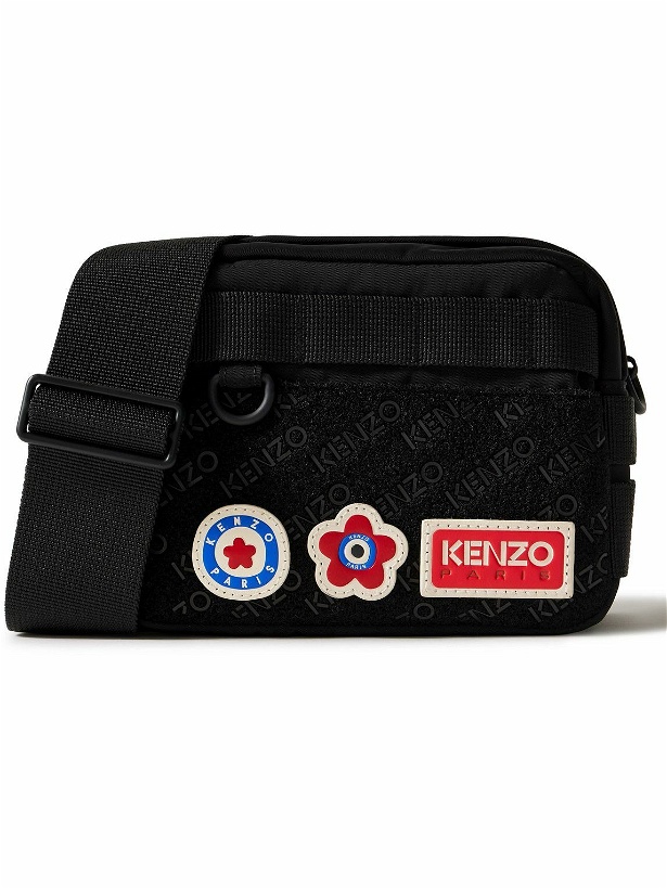 Photo: KENZO - Logo-Embellished Webbing-Trimmed Tech-Twill Messenger Bag