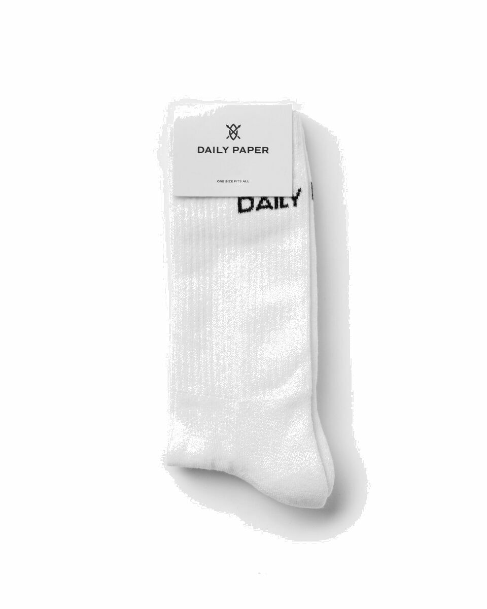 Photo: Daily Paper Etype Socks White - Mens - Socks