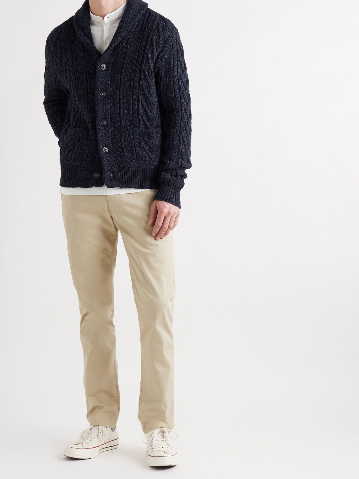 Cotton Blend Cardigan in Blue - Polo Ralph Lauren