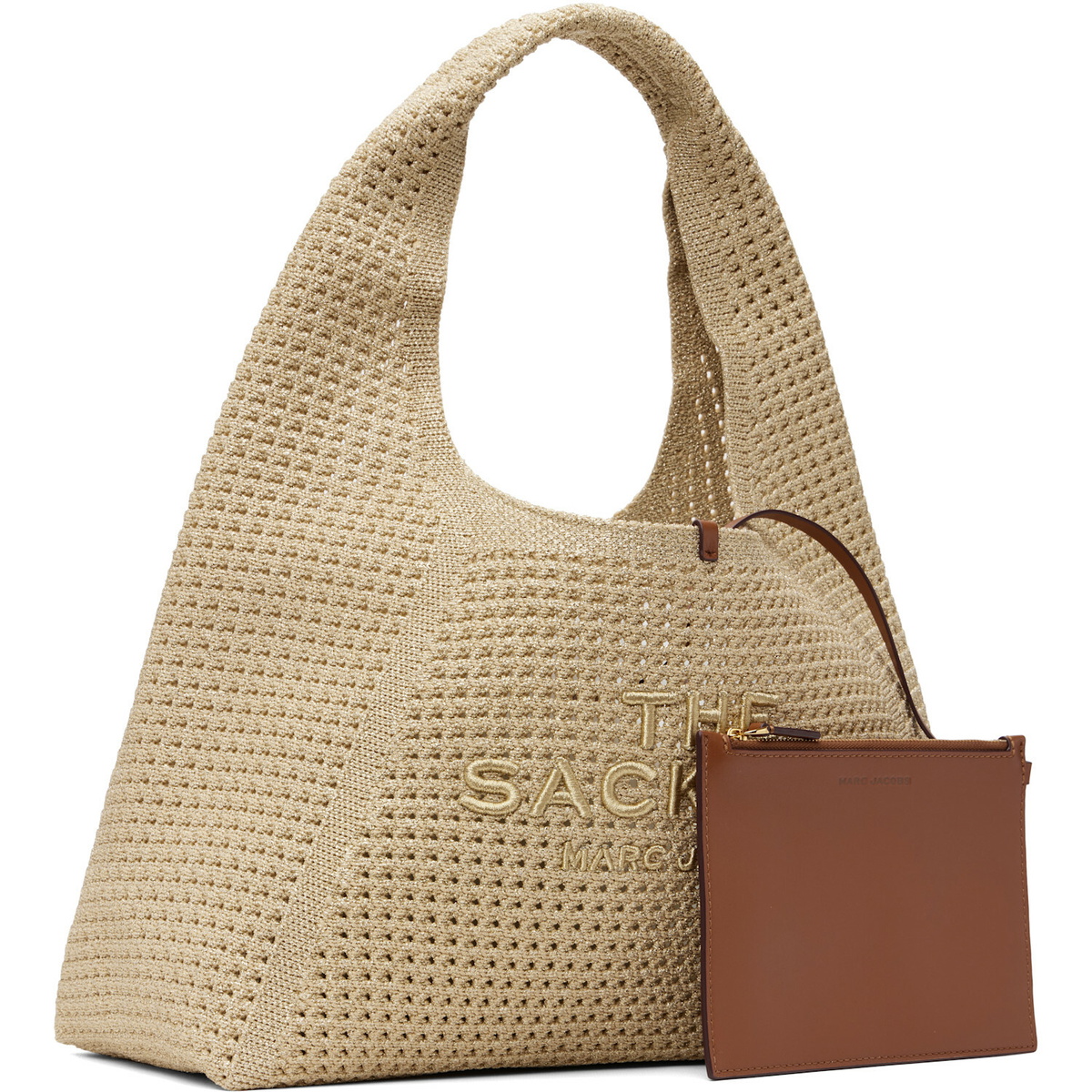 Marc Jacobs Beige 'The Crochet Sack' Tote