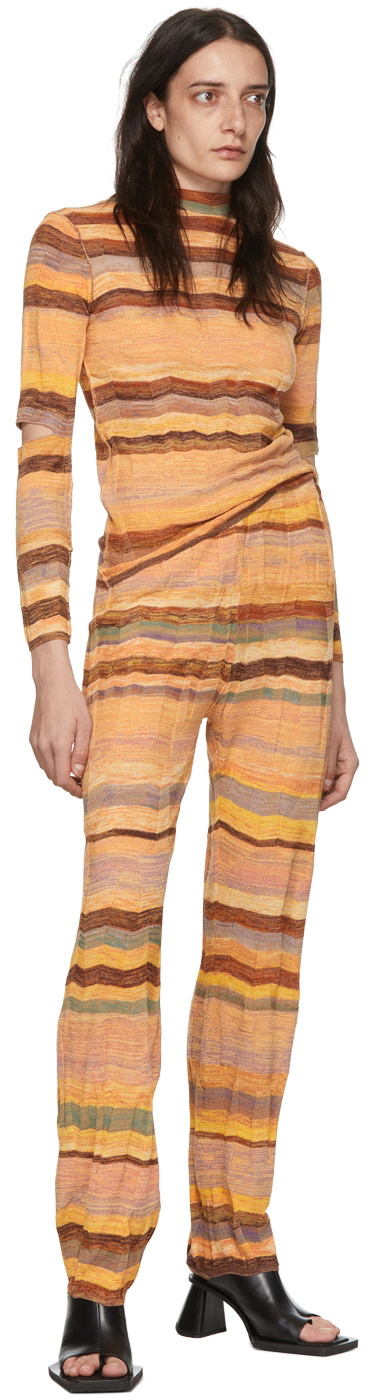 PERVERZE Orange Cotton Lounge Pants