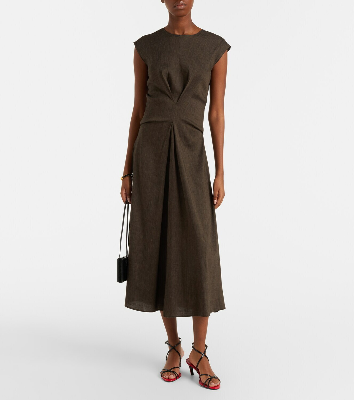 Proenza Schouler White Label Miranda linen-blend midi dress