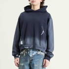 Acne Studios Men's Bow Spray Print Hoodie in Navy Blue