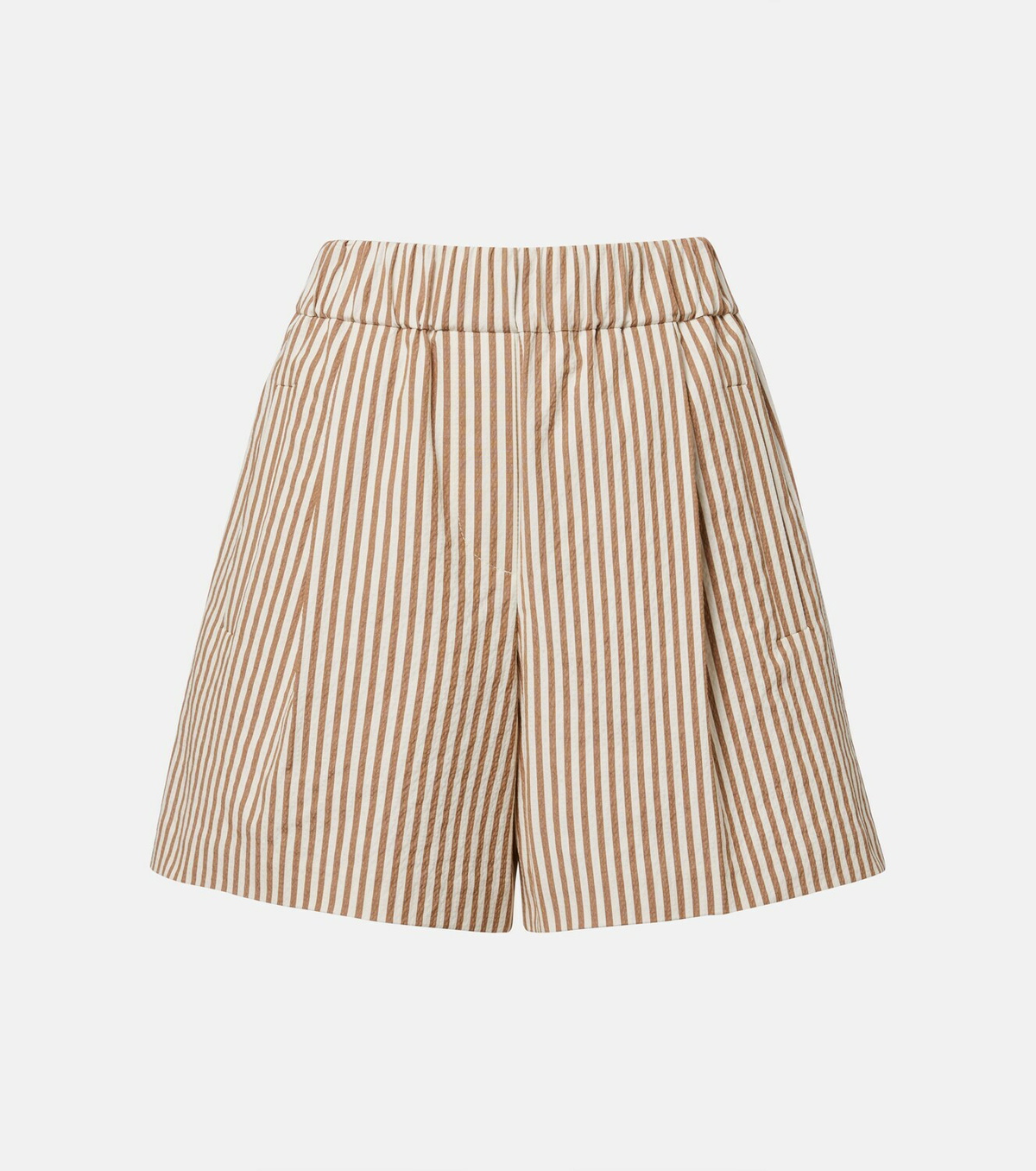 Brunello Cucinelli Striped cotton-blend shorts