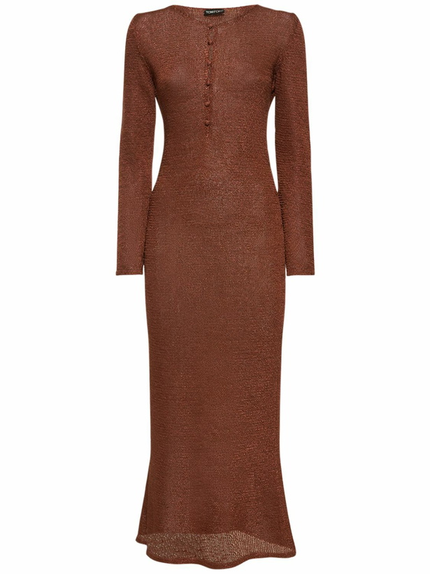 Photo: TOM FORD - Knit Midi Dress W/ Buttons