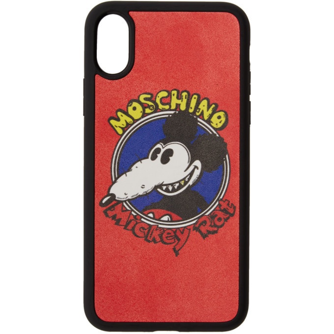 Photo: Moschino Red Chinese New Year Mickey Rat iPhone XS/X Case