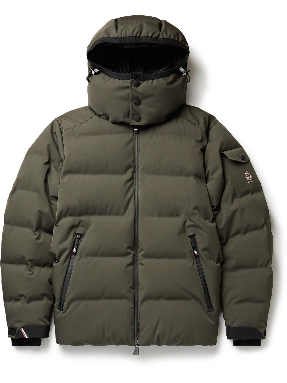 Blue Montgetech quilted down ski jacket, Moncler Grenoble