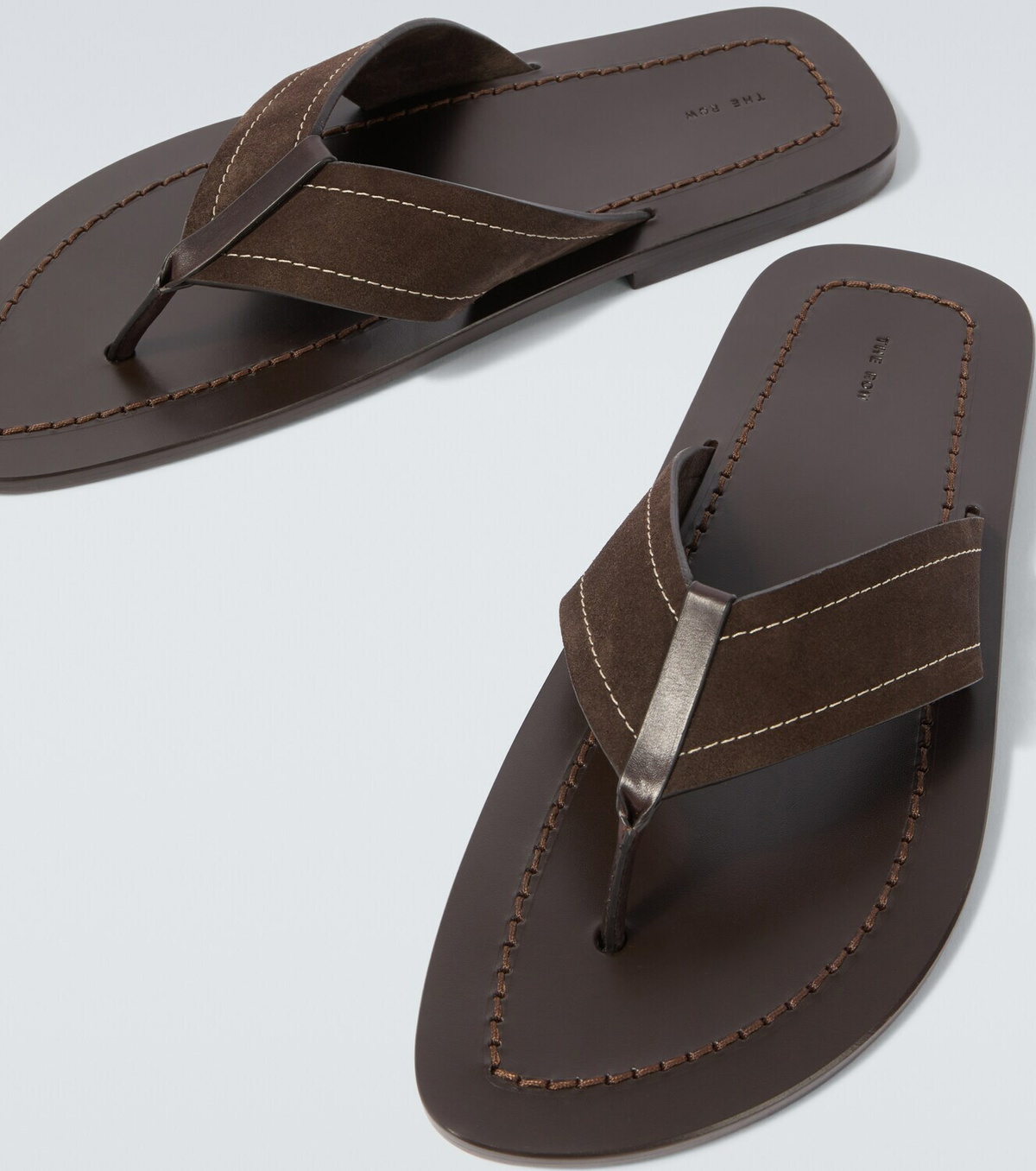 The Row Dan suede thong sandals