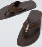 The Row Dan suede thong sandals