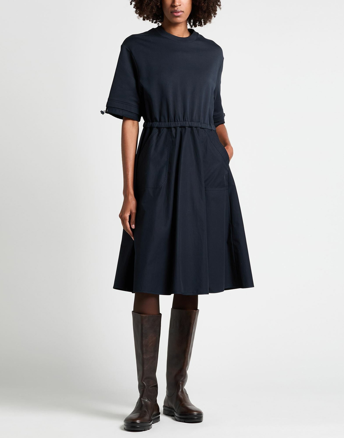 Moncler Womens Midi dress in Navy