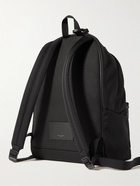 SAINT LAURENT - Leather-Trimmed Shell Backpack