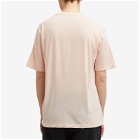 Auralee Men's Super Soft Wool Jersey T-Shirt in Light Pink