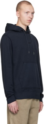 BOSS Navy Garment-Dyed Hoodie