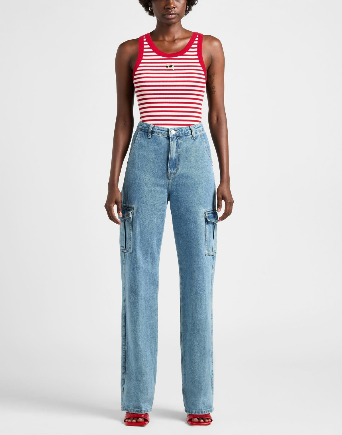 Karl Lagerfeld Womens Tank top in Red