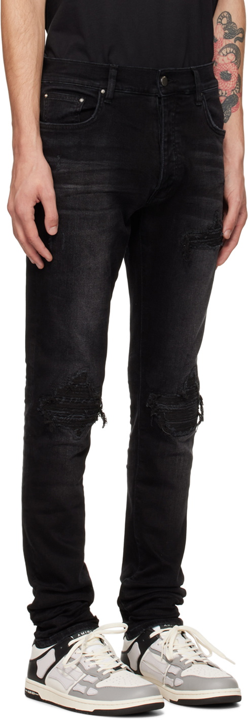 AMIRI Black MX1 Bandana Jacquard Jeans Amiri AMIRI Black MX1 Bandana Jacquard Jeans Amiri
