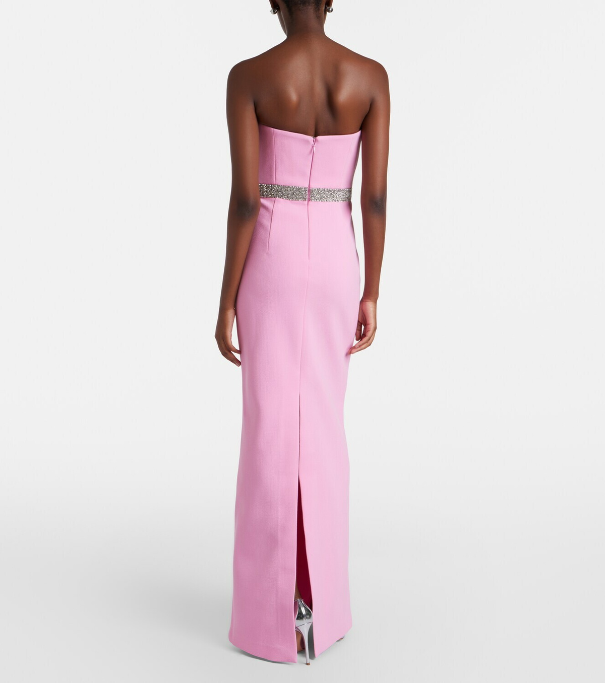 Rebecca Vallance Precious embellished crêpe bustier gown