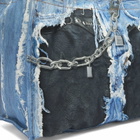 Acne Studios Men's Trompe l’oeil Print Tote Bag in Mid Blue 