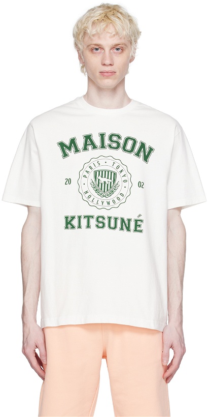 Photo: Maison Kitsuné White Hotel Olympia Edition Varsity T-Shirt