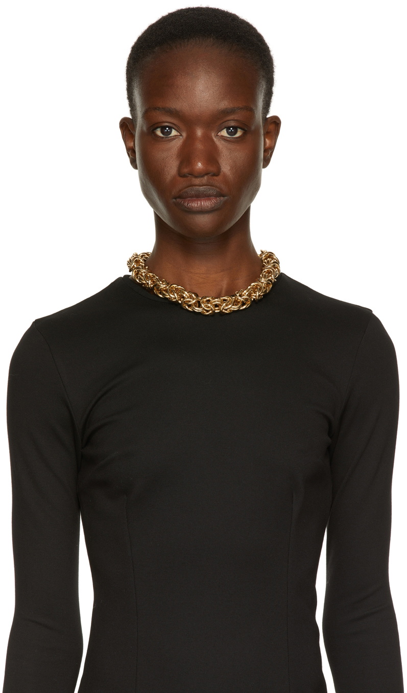 Wandering Gold Twisted Chain Necklace