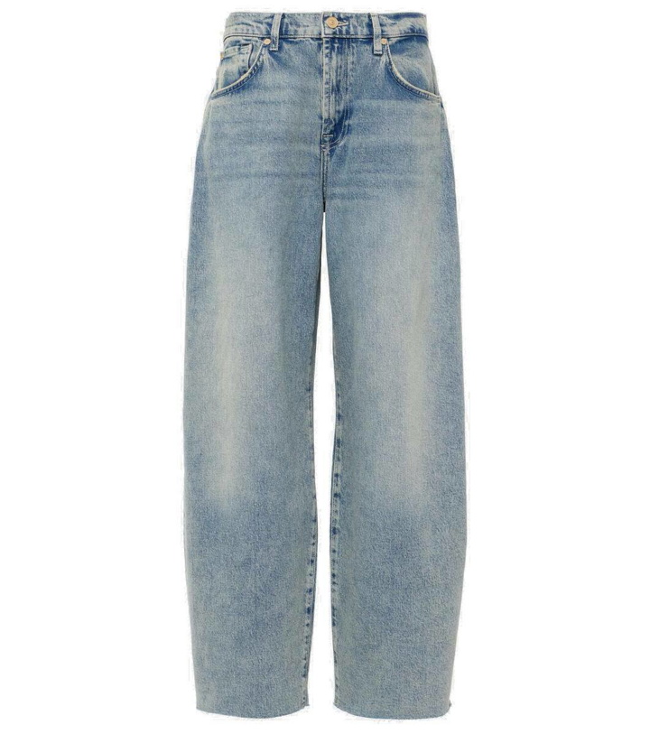 Photo: 7 For All Mankind Bonnie high-rise wide-leg jeans