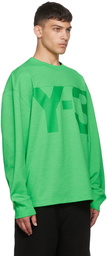 Y-3 Green Cotton Sweatshirt