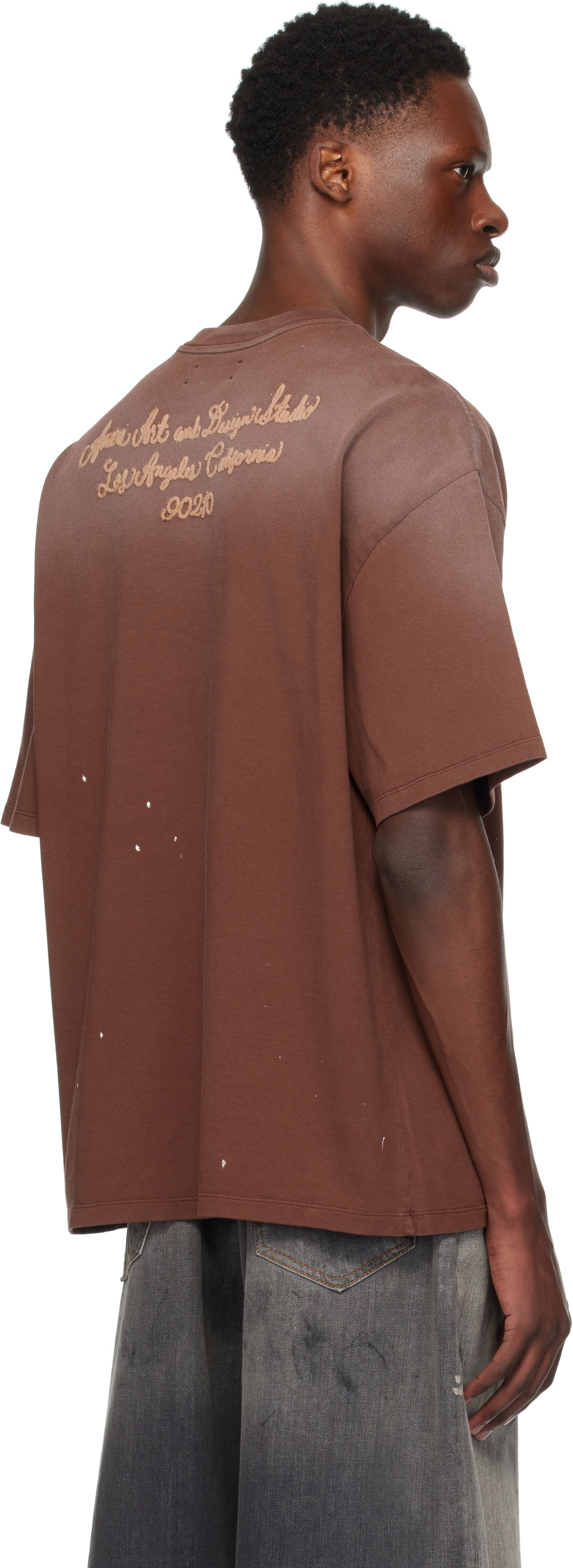 AMIRI Brown 'AMIRI Design Studio' T-shirt Amiri