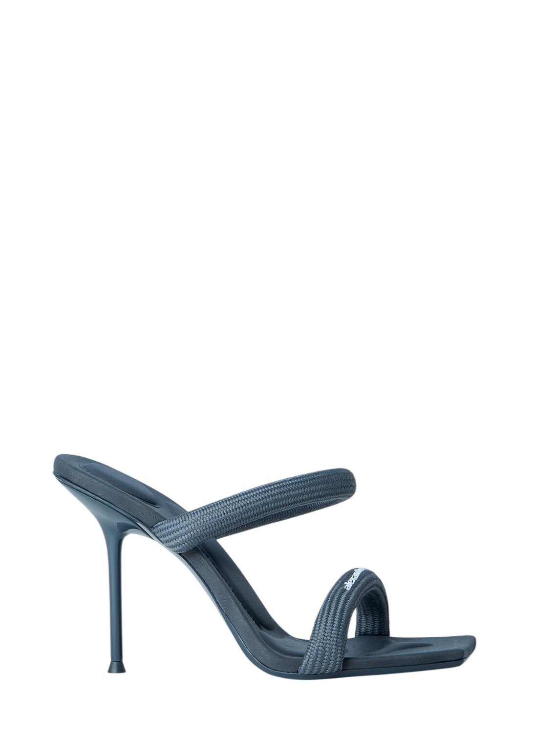 Alexander Wang Julie 105 Crystal-embellished Tubular Denim Sandals