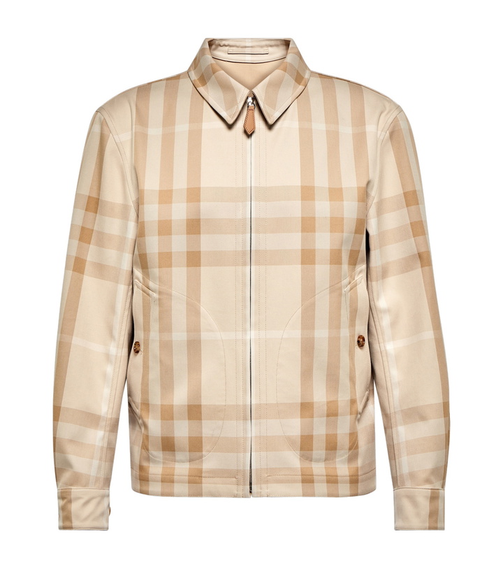 Photo: Burberry - Checked cotton jacket