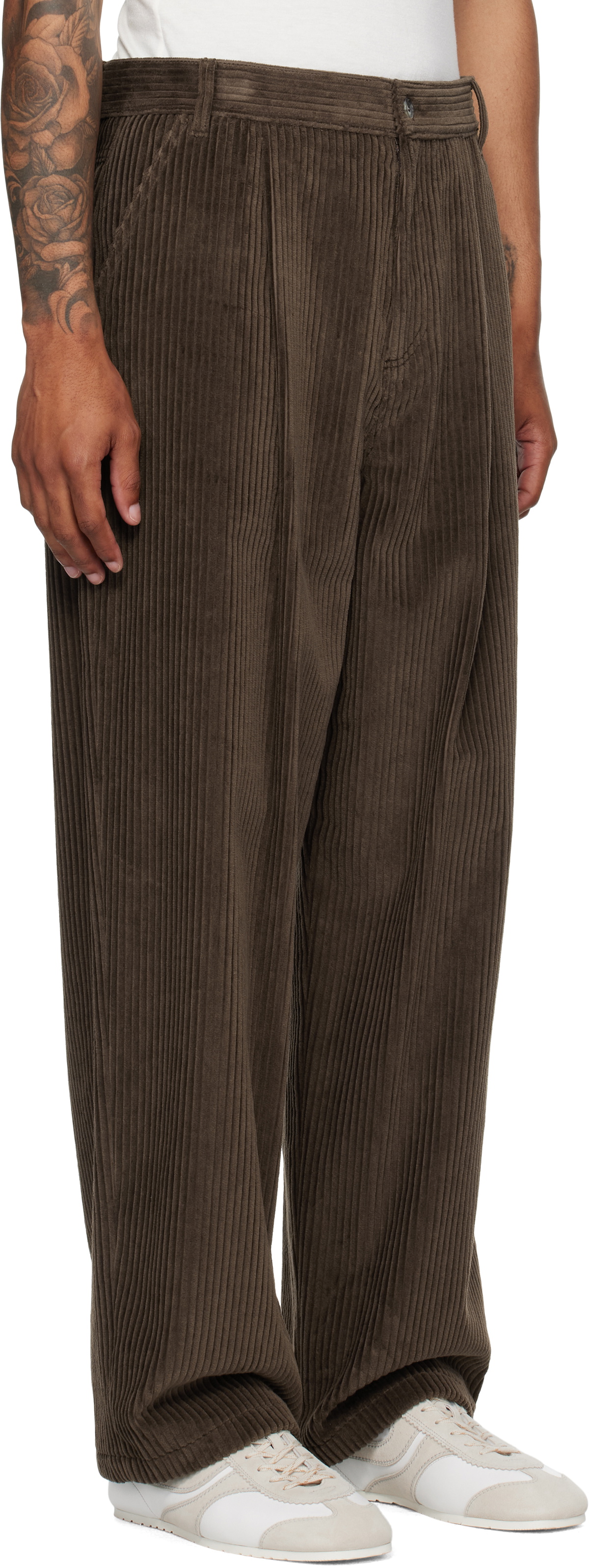 Moschino Brown Toggle Trousers