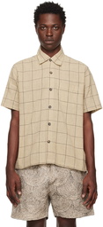 Karu Research Beige Check Shirt