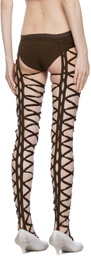 Sinéad O’Dwyer Brown Shibari Leggings