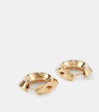 Burberry Hollow Small gold-plated sterling silver hoop earrings