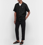 Dolce & Gabbana - Camp-Collar Linen Shirt - Black