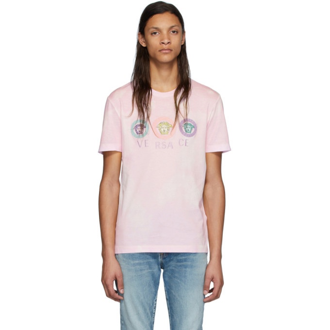 Photo: Versace Pink Tie-Dye Medusa T-Shirt