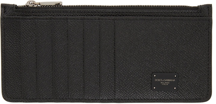 Photo: Dolce & Gabbana Black Vertical Dauphine Wallet