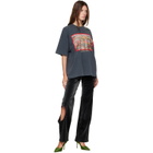 Off-White Gray Flowers Field Skate T-shirt