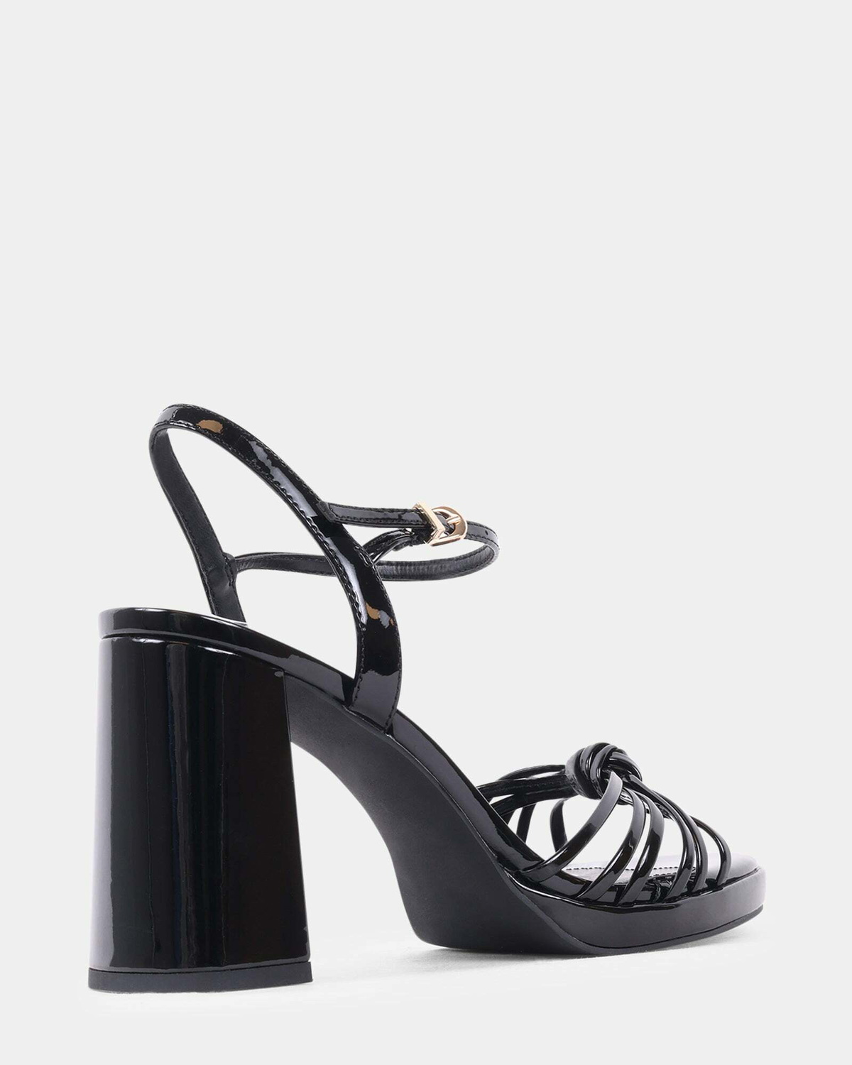 Steve Madden Jungle Heels in Black Patent