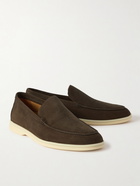 Loro Piana - Summer Walk Nubuck Loafers - Brown